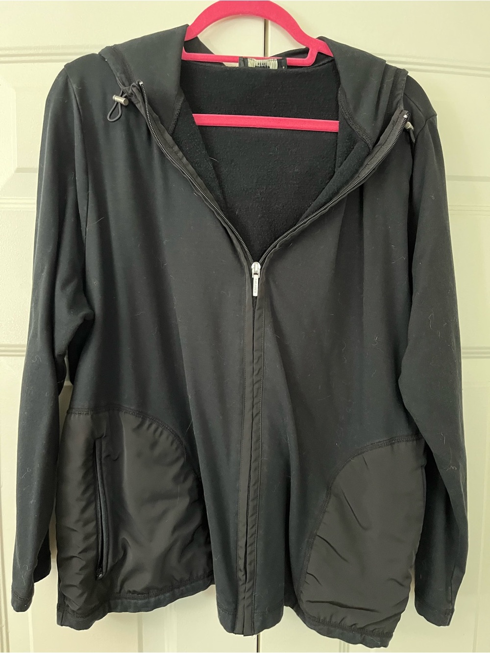 Talbots 2X Black Hoodie Mixed Media